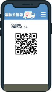 QRコードをかざす